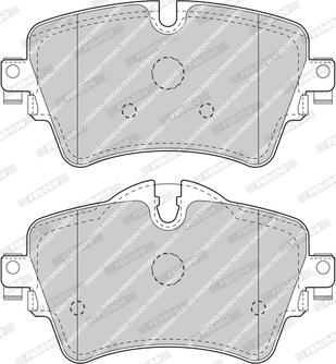 Ferodo FDB4945 - Тормозные колодки, дисковые, комплект parts5.com