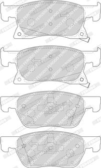 Ferodo FDB4933 - Тормозные колодки, дисковые, комплект parts5.com