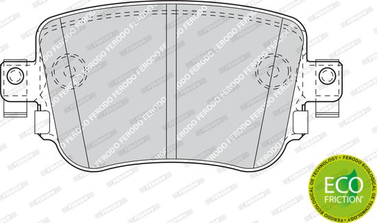 Ferodo FDB4485 - Тормозные колодки, дисковые, комплект parts5.com