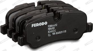 Ferodo FDB4432 - Тормозные колодки, дисковые, комплект parts5.com