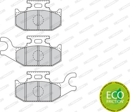 Ferodo FDB4614 - Тормозные колодки, дисковые, комплект parts5.com