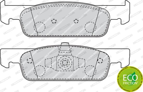 Ferodo FDB4615 - Тормозные колодки, дисковые, комплект parts5.com