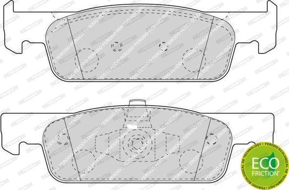 Ferodo FDB4615 - Тормозные колодки, дисковые, комплект parts5.com