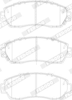 Ferodo FDB4620 - Тормозные колодки, дисковые, комплект parts5.com