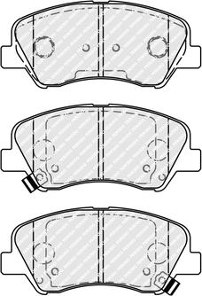 Ferodo FDB4623 - Тормозные колодки, дисковые, комплект parts5.com