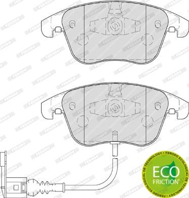 Ferodo FDB4057 - Тормозные колодки, дисковые, комплект parts5.com