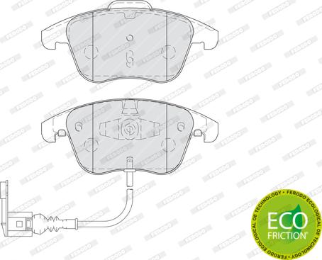 Ferodo FDB4057 - Тормозные колодки, дисковые, комплект parts5.com