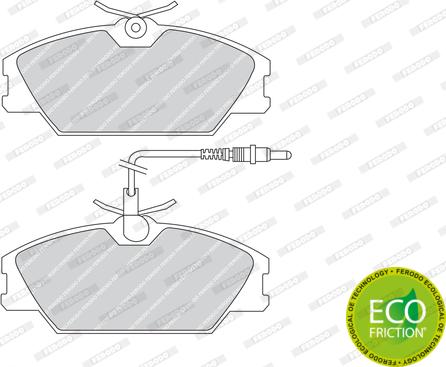 Ferodo FDB406 - Тормозные колодки, дисковые, комплект parts5.com