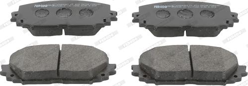 Ferodo FDB4081 - Тормозные колодки, дисковые, комплект parts5.com
