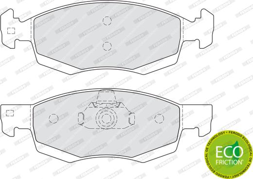 Ferodo FDB4035 - Тормозные колодки, дисковые, комплект parts5.com