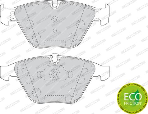 Ferodo FDB4191 - Тормозные колодки, дисковые, комплект parts5.com