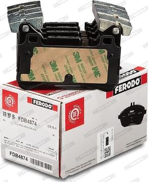 Ferodo FDB4874 - Тормозные колодки, дисковые, комплект parts5.com