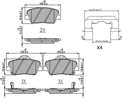 Ferodo FDB4396 - Тормозные колодки, дисковые, комплект parts5.com