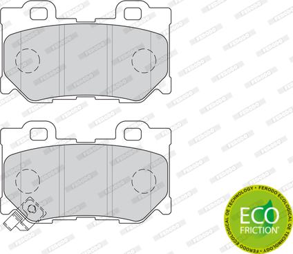 Ferodo FDB4312 - Тормозные колодки, дисковые, комплект parts5.com