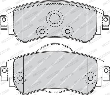 Ferodo FDB4336 - Тормозные колодки, дисковые, комплект parts5.com