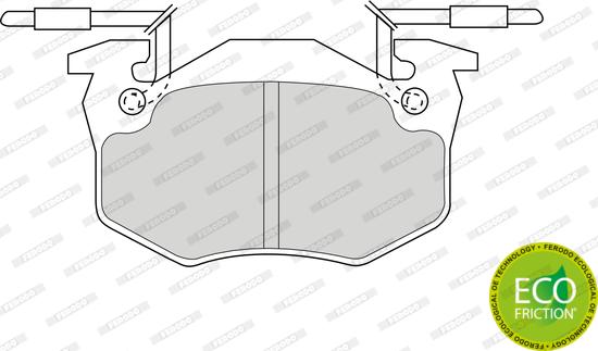 Ferodo FDB428B - Тормозные колодки, дисковые, комплект parts5.com