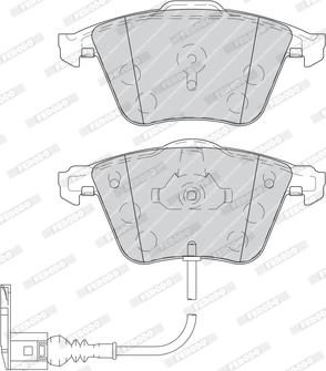 Ferodo FDB4223 - Тормозные колодки, дисковые, комплект parts5.com