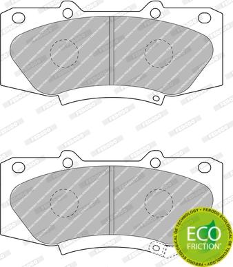 Ferodo FDB4715 - Тормозные колодки, дисковые, комплект parts5.com