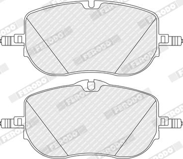 Ferodo FDB5493 - Тормозные колодки, дисковые, комплект parts5.com