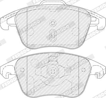 Ferodo FDB5448 - Тормозные колодки, дисковые, комплект parts5.com