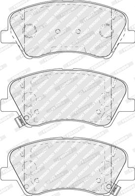 Ferodo FDB5040 - Тормозные колодки, дисковые, комплект parts5.com