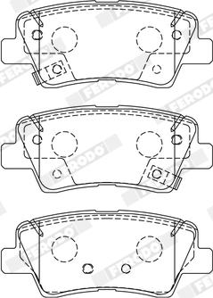 Ferodo FDB5041 - Тормозные колодки, дисковые, комплект parts5.com