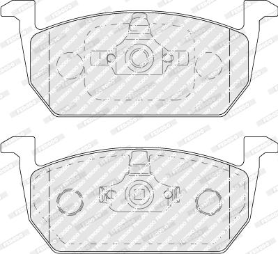 Ferodo FDB5069 - Тормозные колодки, дисковые, комплект parts5.com