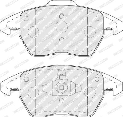 Ferodo FDB5110 - Тормозные колодки, дисковые, комплект parts5.com