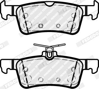 Ferodo FDB5185 - Тормозные колодки, дисковые, комплект parts5.com