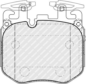 Ferodo FDB5173 - Тормозные колодки, дисковые, комплект parts5.com