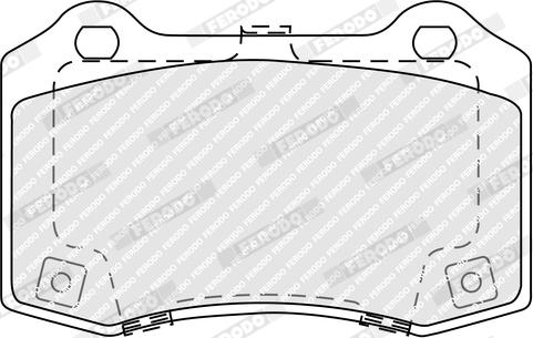 Ferodo FDB5359 - Тормозные колодки, дисковые, комплект parts5.com