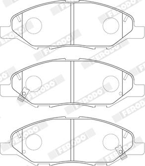 Ferodo FDB5303 - Тормозные колодки, дисковые, комплект parts5.com