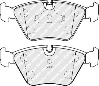 Ferodo FDB577 - Тормозные колодки, дисковые, комплект parts5.com