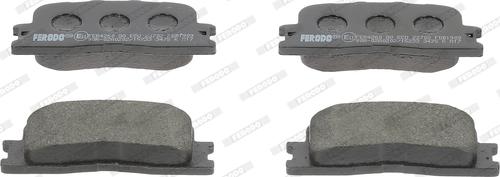 Ferodo FDB1909 - Тормозные колодки, дисковые, комплект parts5.com