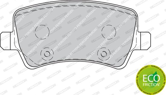 Ferodo FDB1918 - Тормозные колодки, дисковые, комплект parts5.com