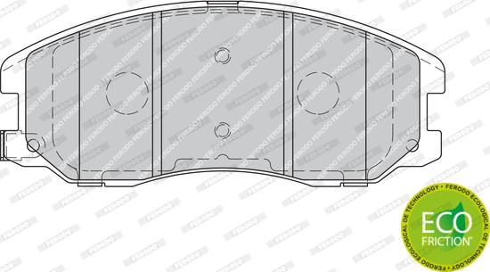 Ferodo FDB1934 - Тормозные колодки, дисковые, комплект parts5.com