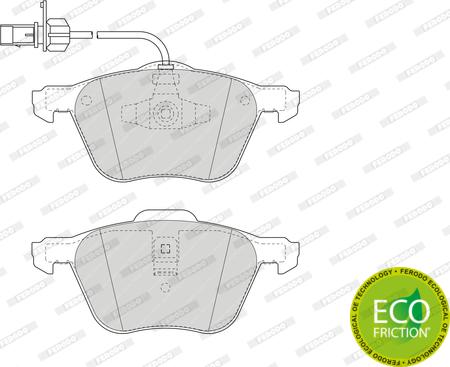 Ferodo FDB1497 - Тормозные колодки, дисковые, комплект parts5.com