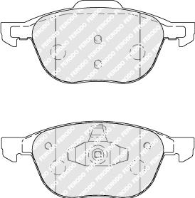 Ferodo FDB1594 - Тормозные колодки, дисковые, комплект parts5.com