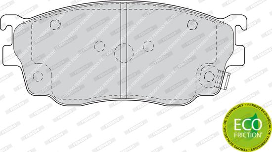 Ferodo FDB1557 - Тормозные колодки, дисковые, комплект parts5.com