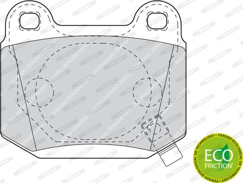 Ferodo FDB1562 - Тормозные колодки, дисковые, комплект parts5.com