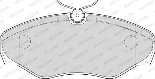 Ferodo FDB1515 - Тормозные колодки, дисковые, комплект parts5.com