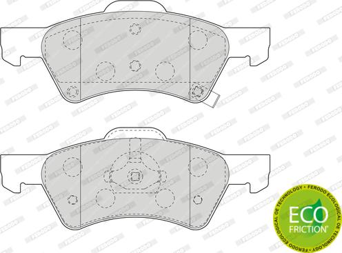 Ferodo FDB1510 - Тормозные колодки, дисковые, комплект parts5.com