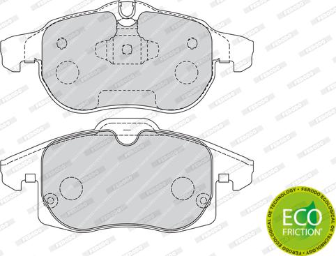 Ferodo FDB1520 - Тормозные колодки, дисковые, комплект parts5.com