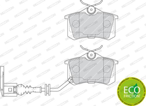 Ferodo FDB1645 - Тормозные колодки, дисковые, комплект parts5.com