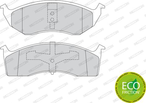 Ferodo FDB1098 - Тормозные колодки, дисковые, комплект parts5.com