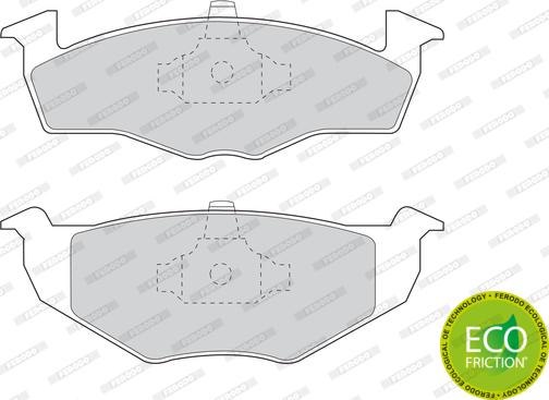 Ferodo FDB1054 - Тормозные колодки, дисковые, комплект parts5.com