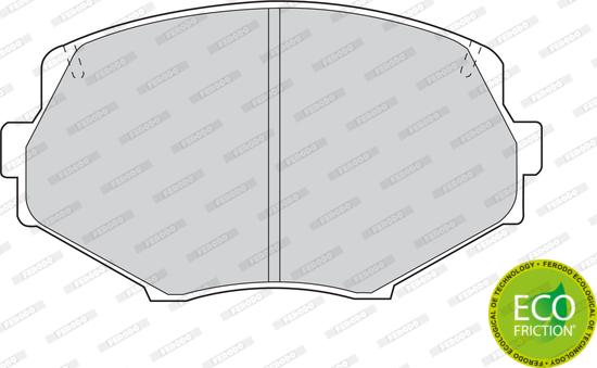 Ferodo FDB1011 - Тормозные колодки, дисковые, комплект parts5.com