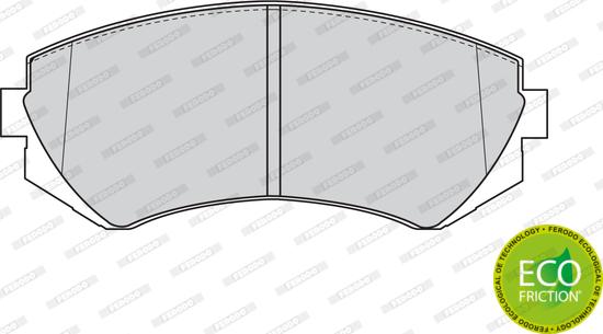 Ferodo FDB1166 - Тормозные колодки, дисковые, комплект parts5.com