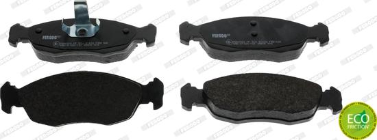 Ferodo FDB1168 - Тормозные колодки, дисковые, комплект parts5.com