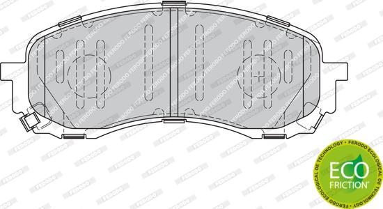 Ferodo FDB1863 - Тормозные колодки, дисковые, комплект parts5.com